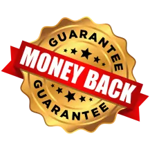 Money-back guarantee seal